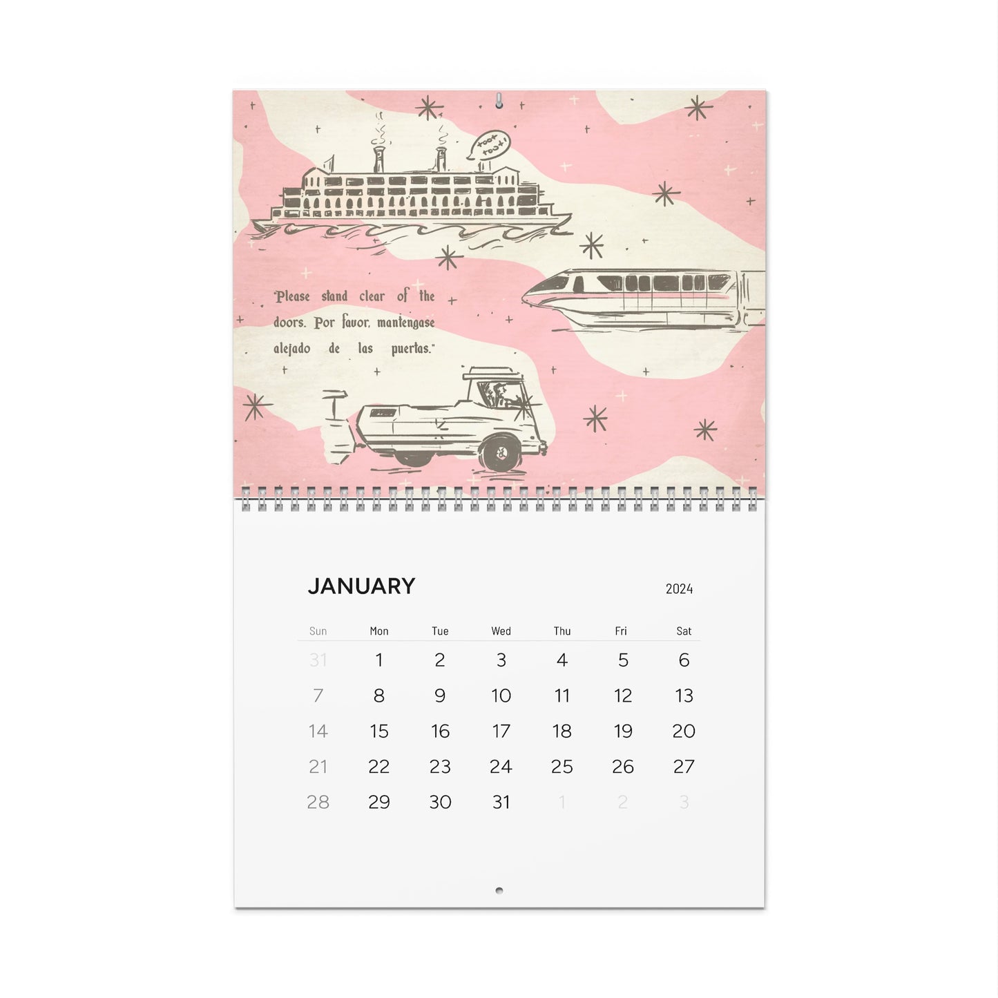 Tour Around MK 2024 12-Month Calendar
