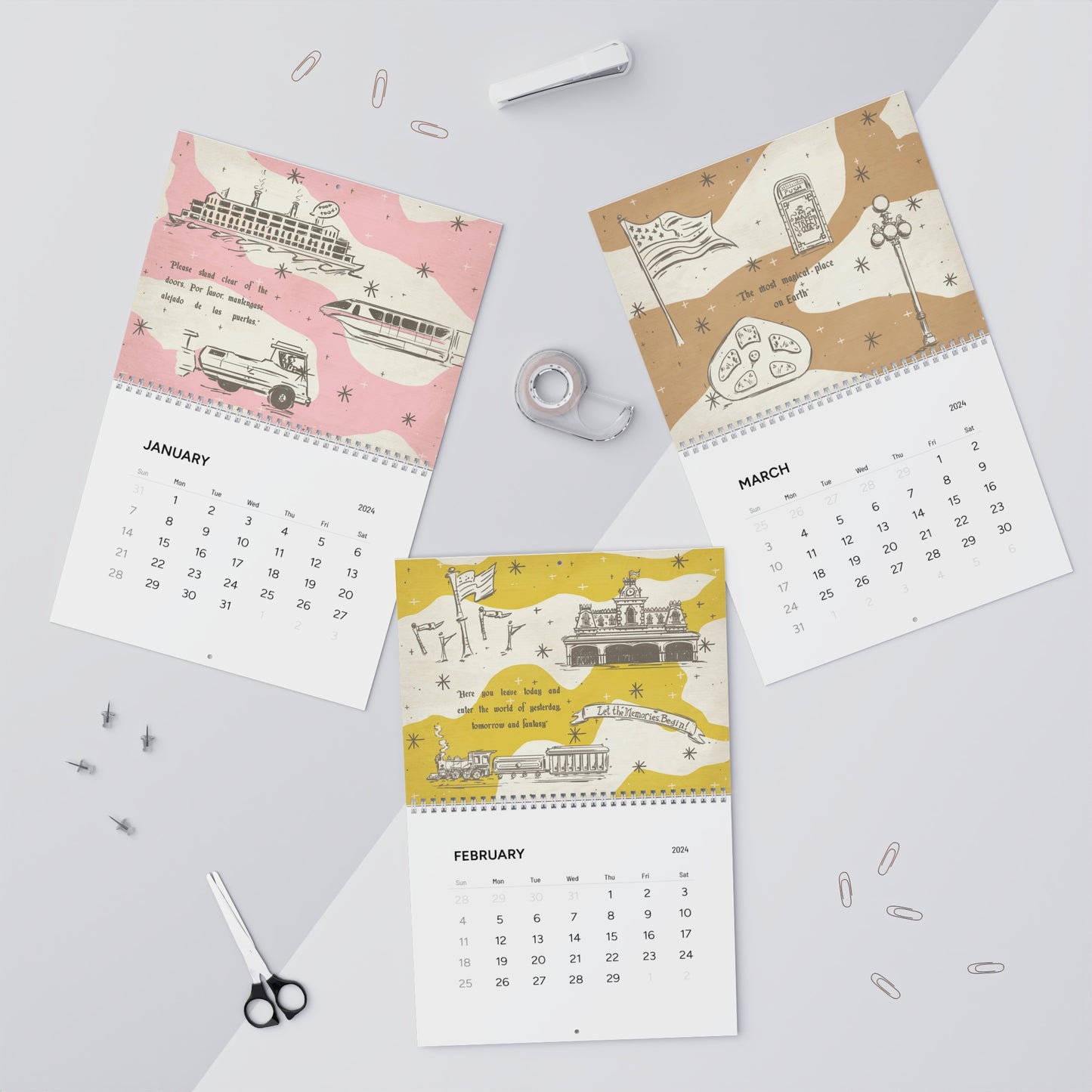 Tour Around MK 2024 12-Month Calendar