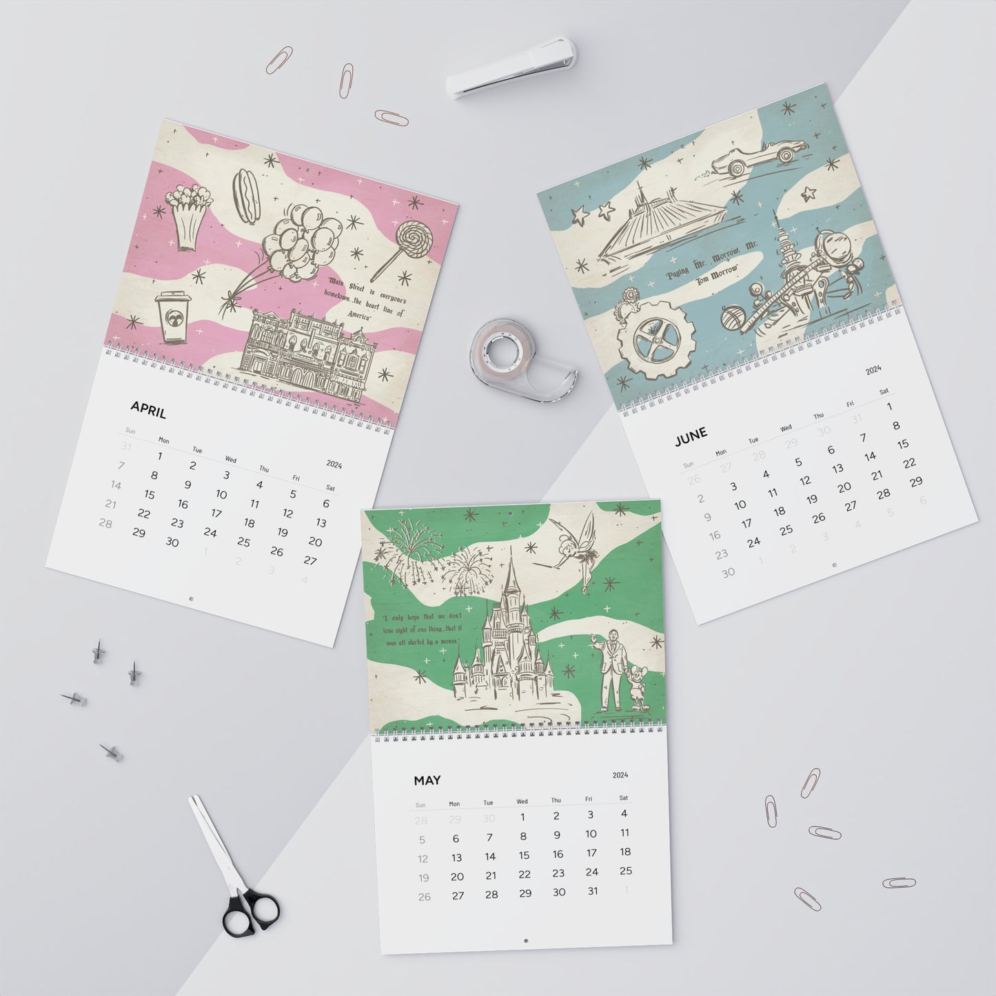 Tour Around MK 2024 12-Month Calendar