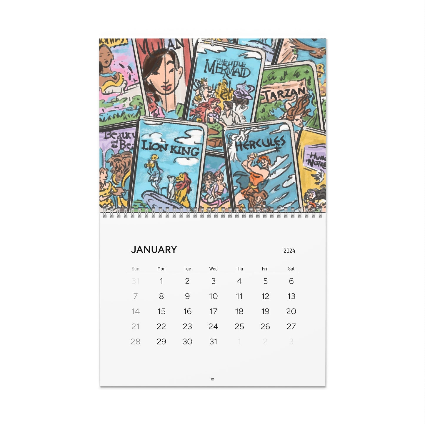 Renaissance Era 2024 12-Month Calendar