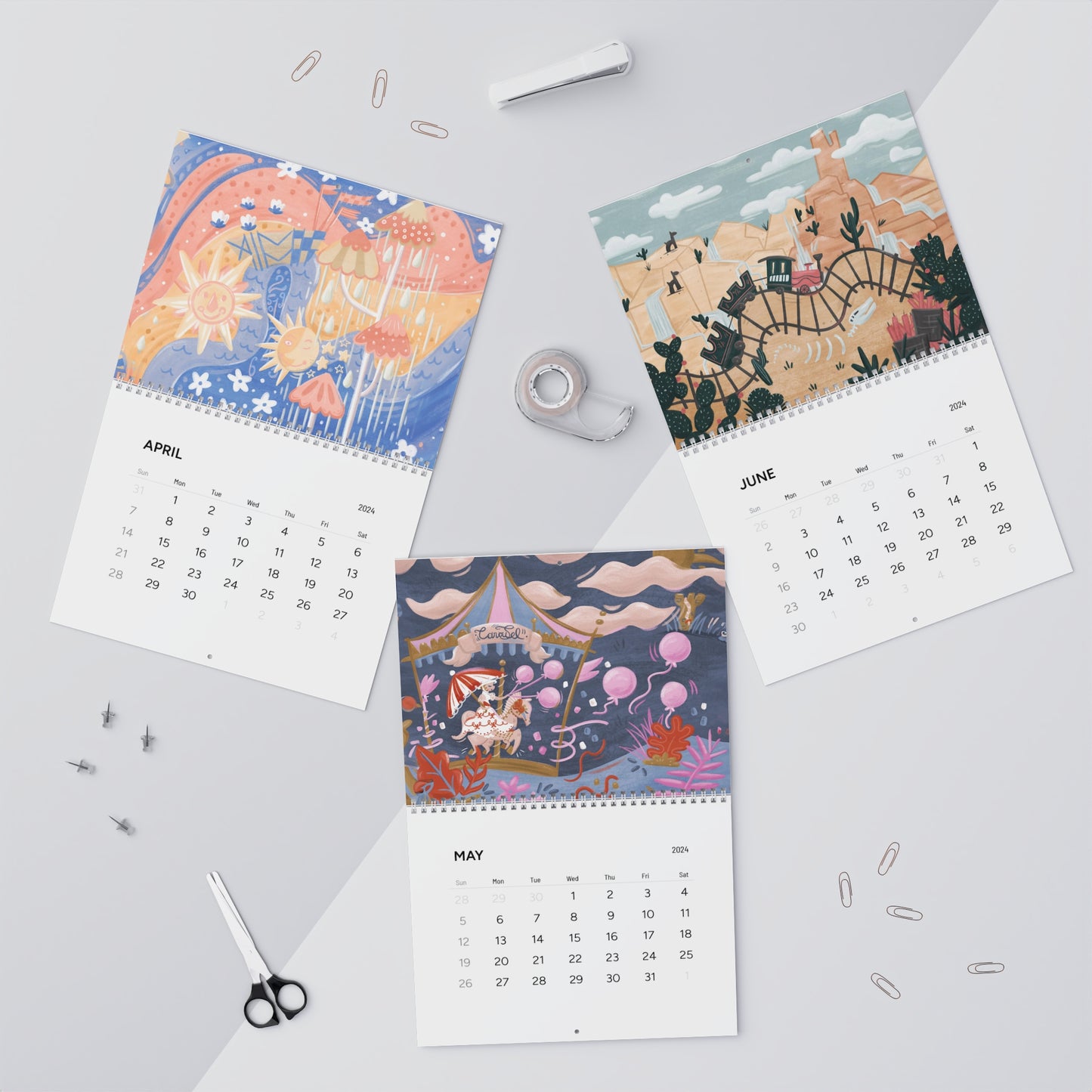 Parks 2024 12-Month Calendar