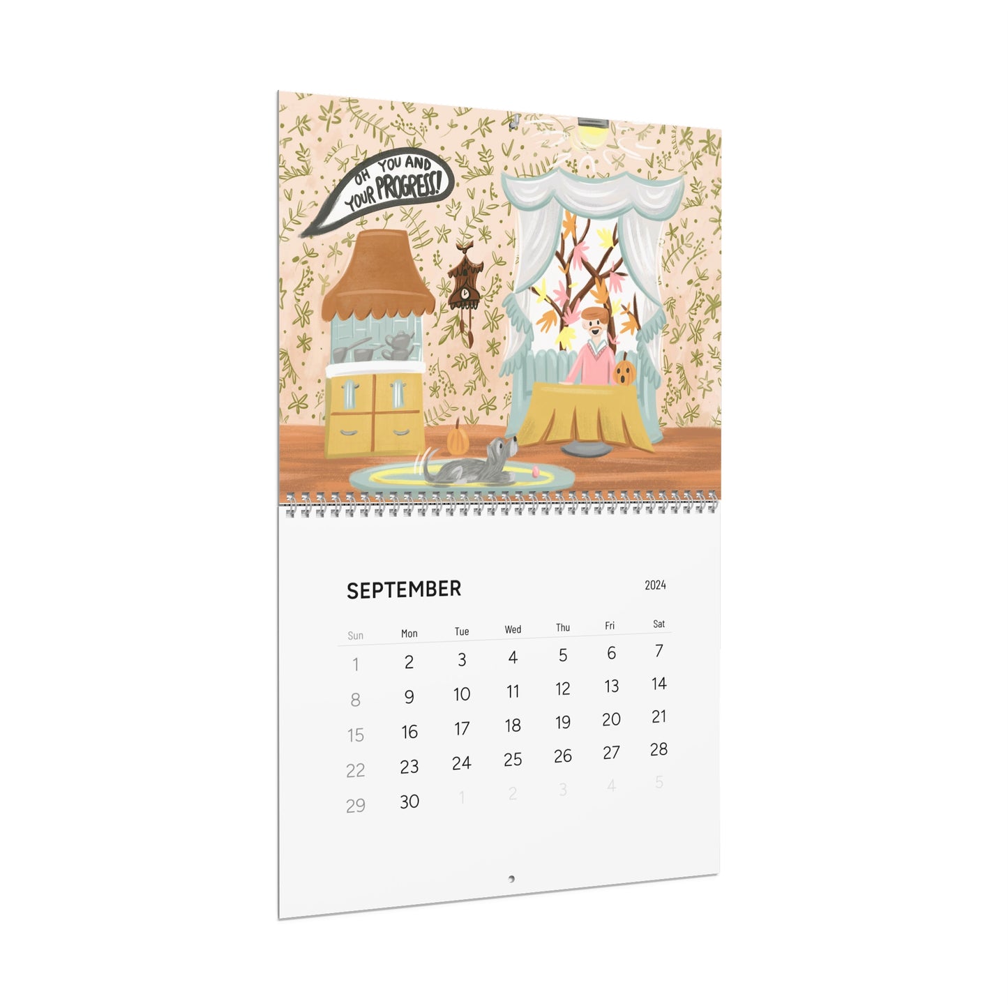 Classic 2024 12-Month Calendar