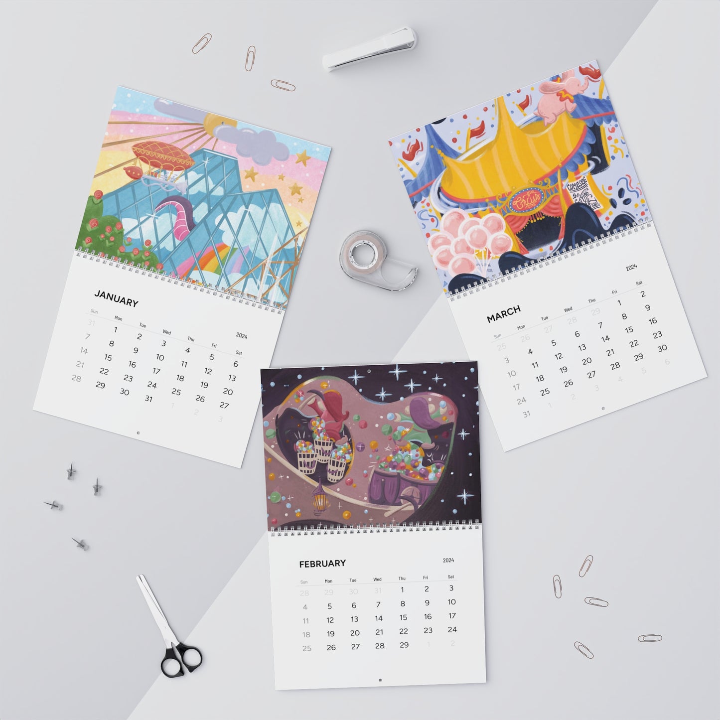 Parks 2024 12-Month Calendar