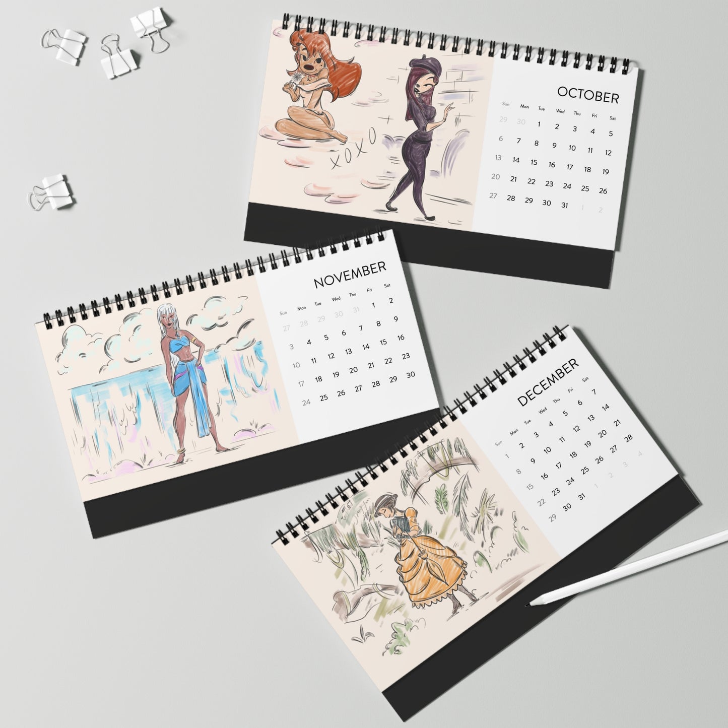 Underrated Characters 2024 12-Month Calendar