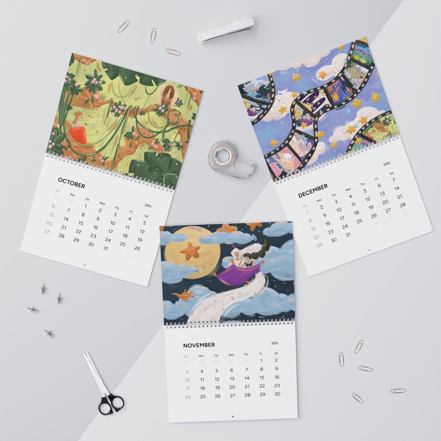 Renaissance Era 2024 12-Month Calendar