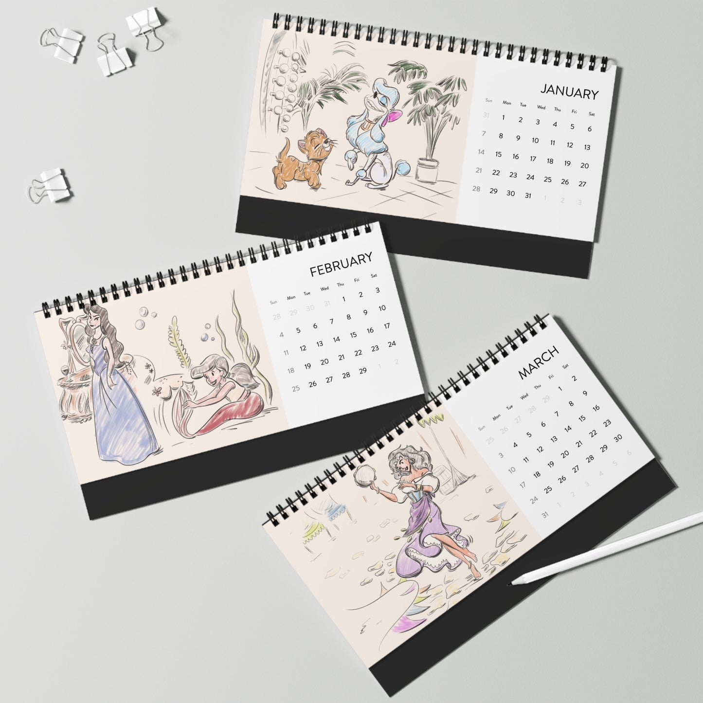 Underrated Characters 2024 12-Month Calendar