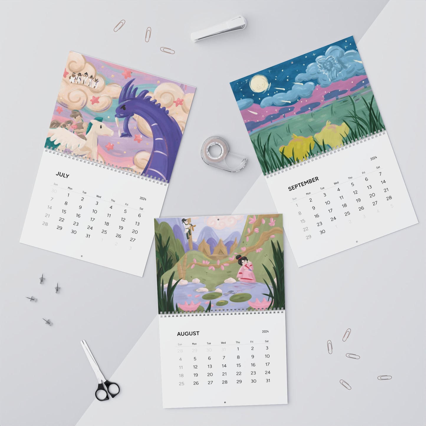 Renaissance Era 2024 12-Month Calendar
