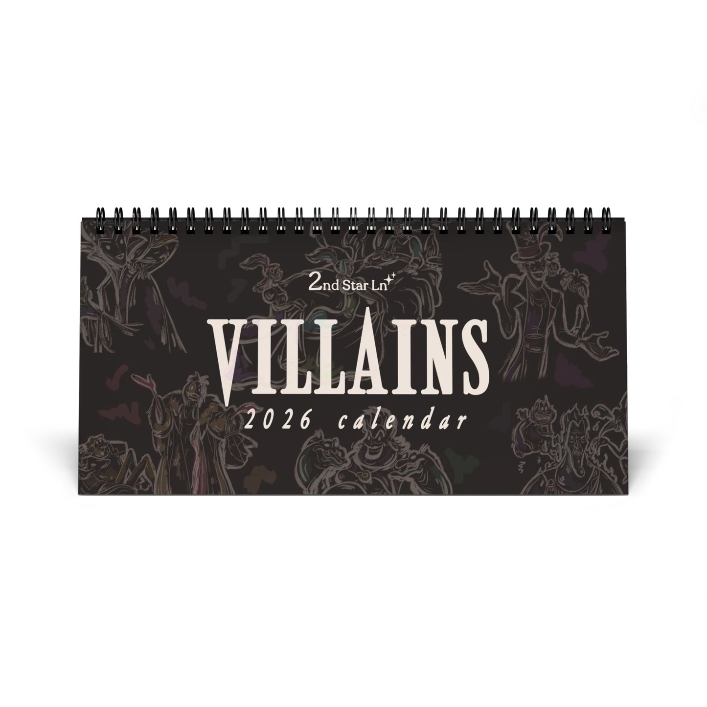 Villains 2026 12-Month Calendar