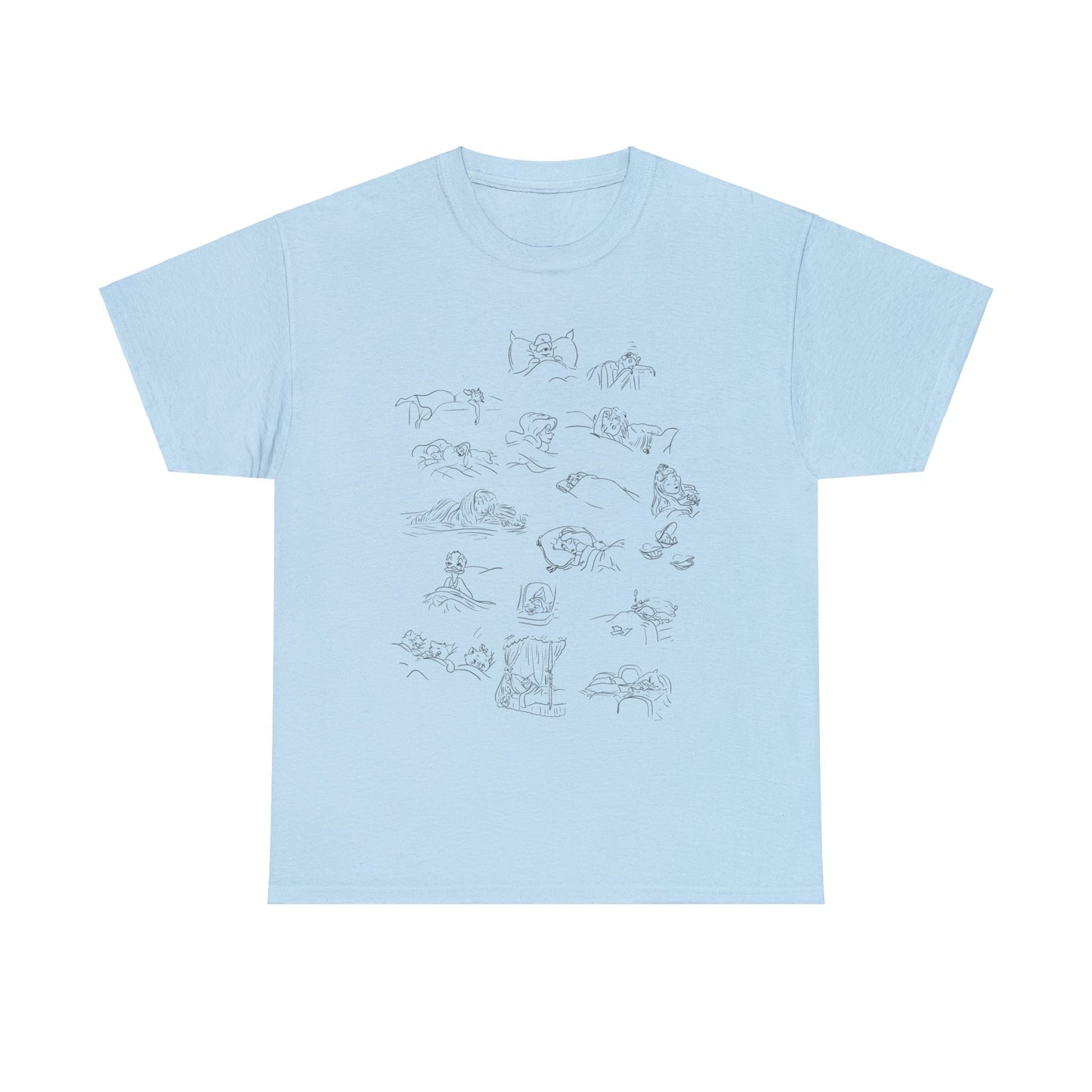 Characters Sleeping Tee