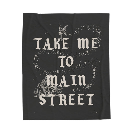 Take Me to Main Street Plush Blanket