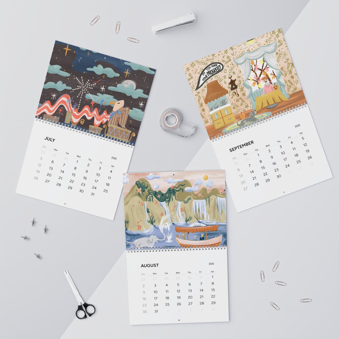 Classic 2026 12-Month Calendar