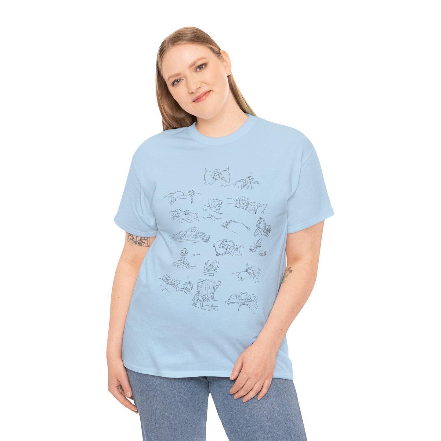 Characters Sleeping Tee