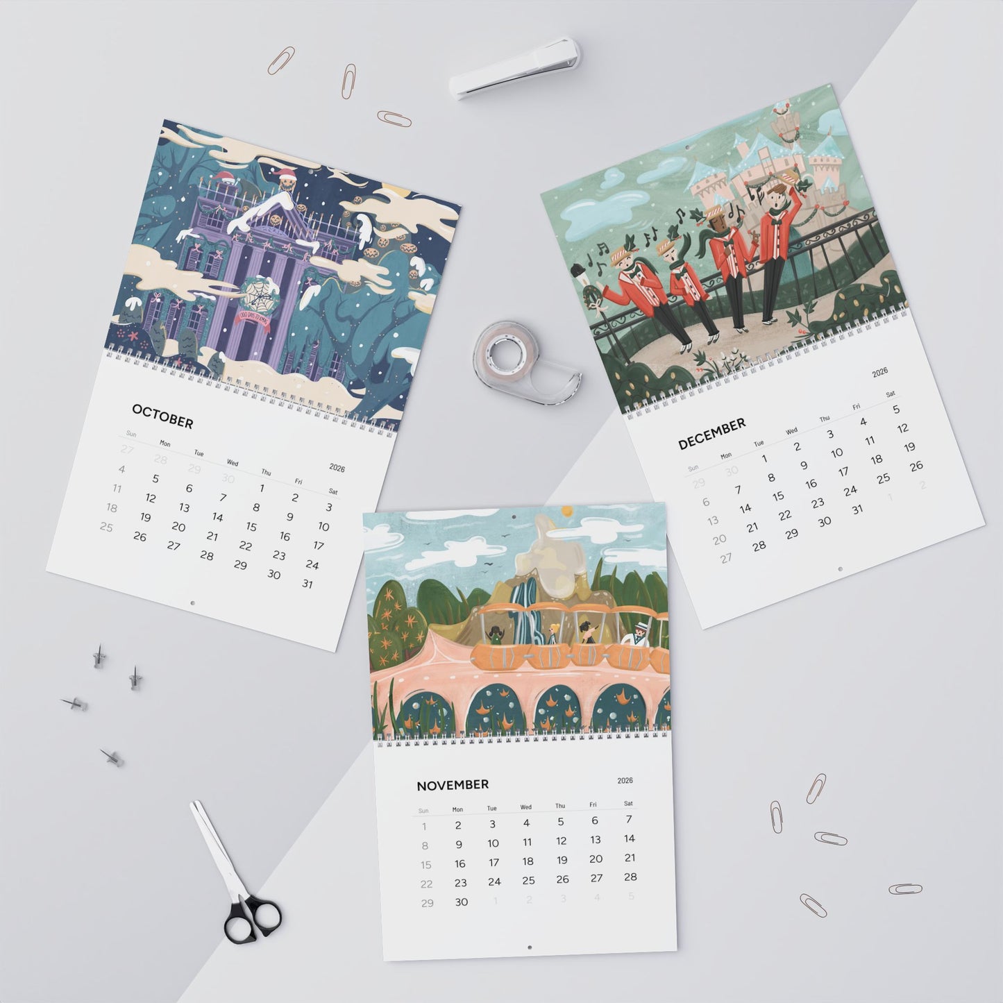 Classic 2026 12-Month Calendar