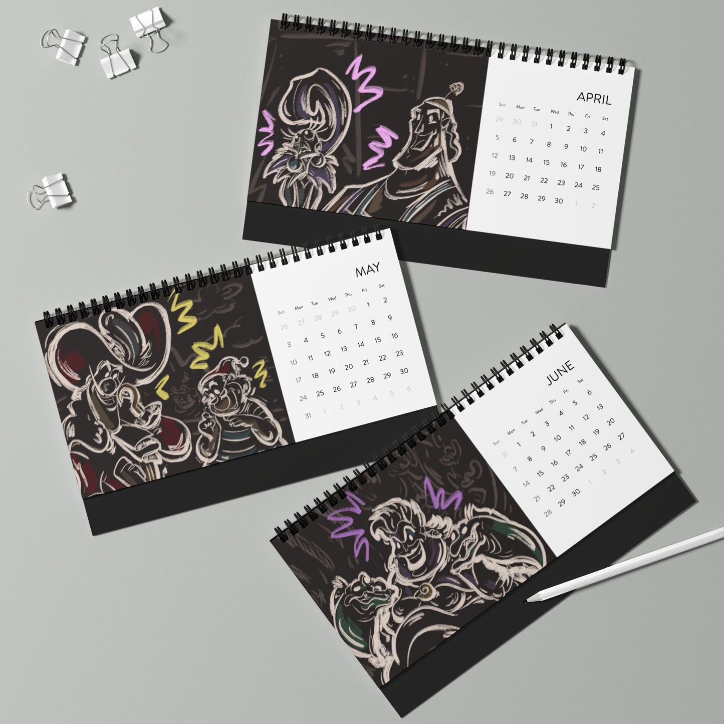 Villains 2026 12-Month Calendar