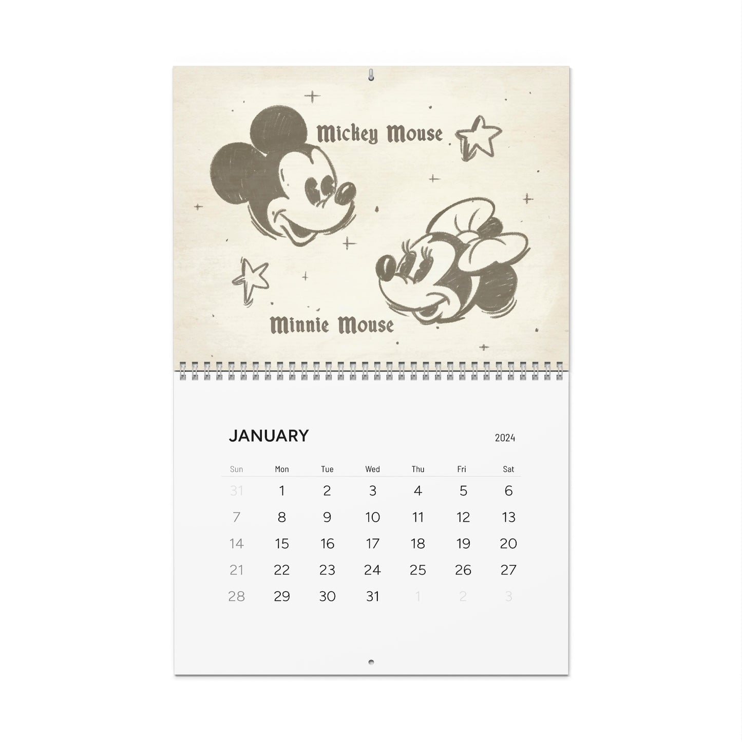 Mouse 2024 12-Month Calendar