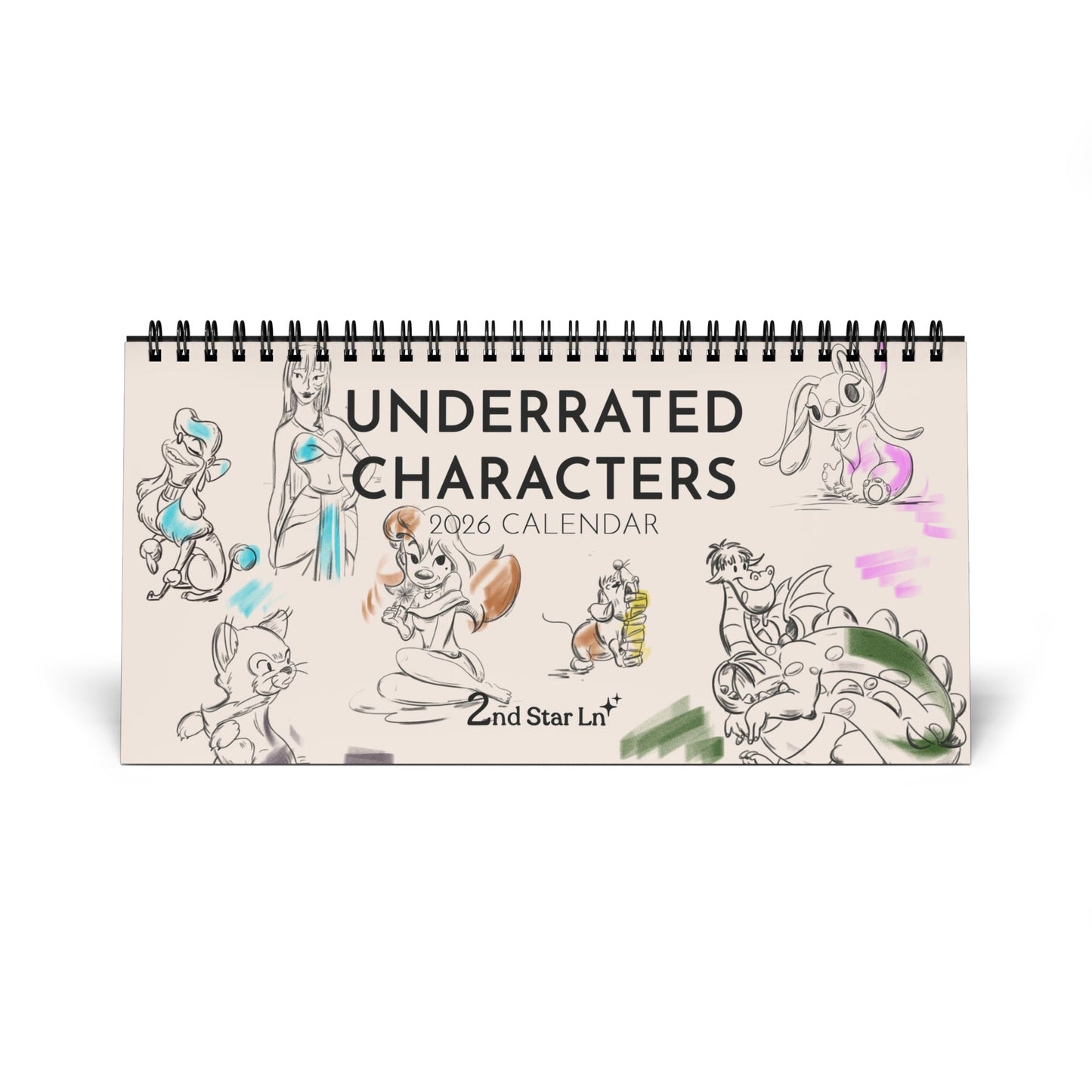 Underrated Characters 2026 12-Month Calendar