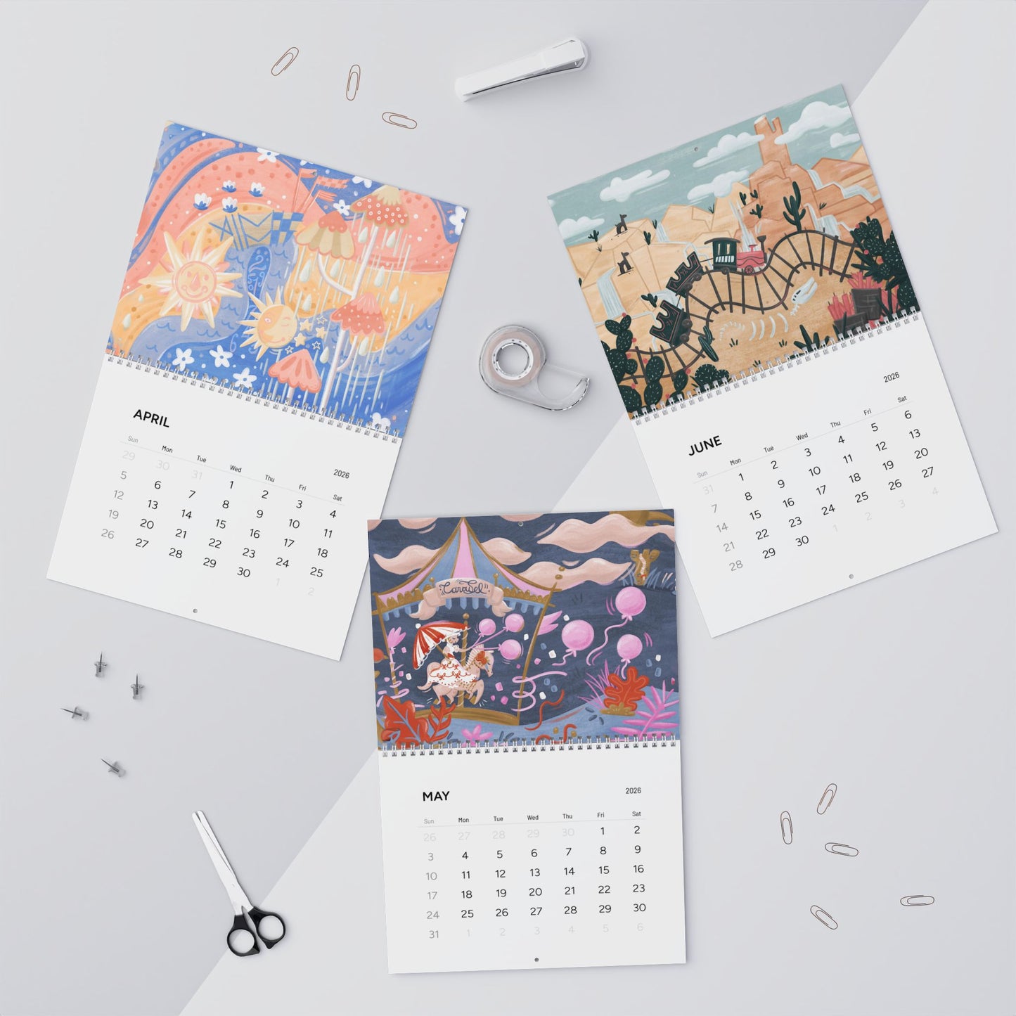 Parks 2026 12-Month Calendar