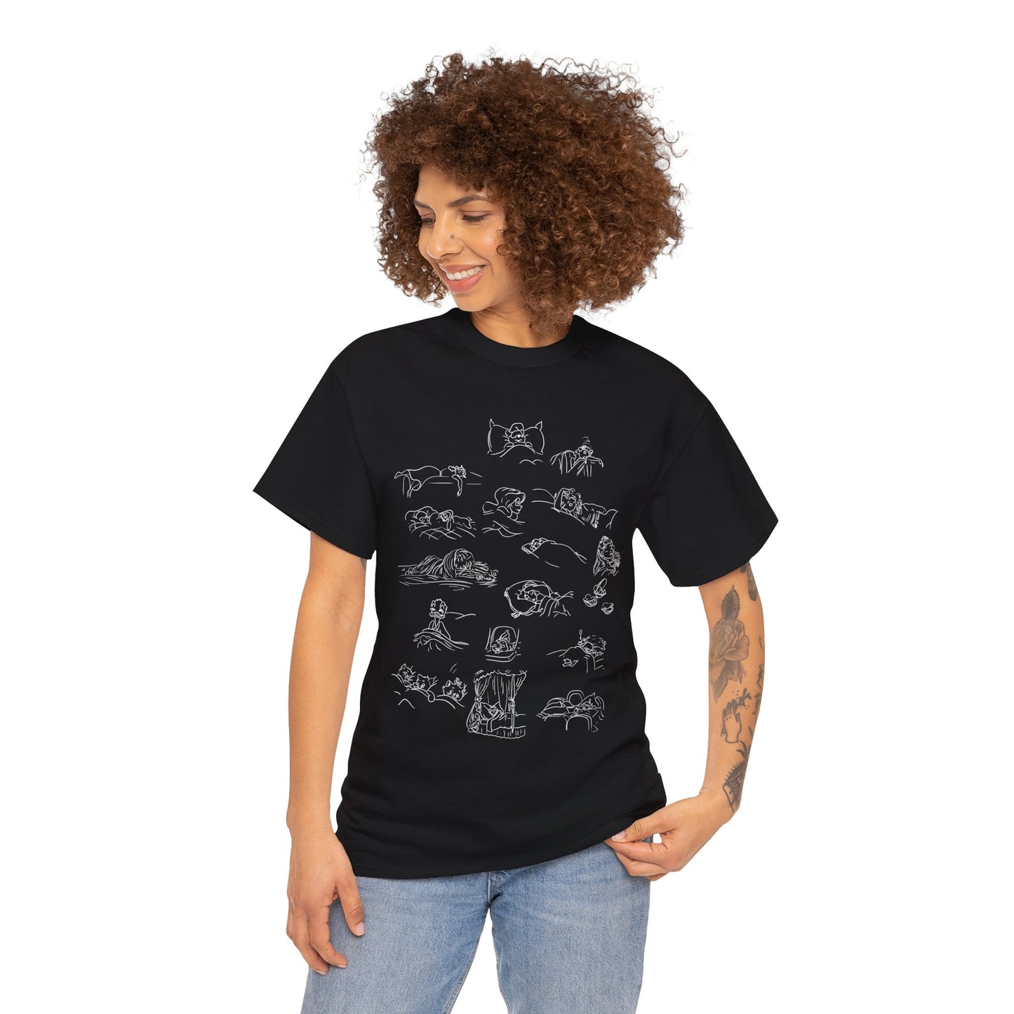 Characters Sleeping Tee