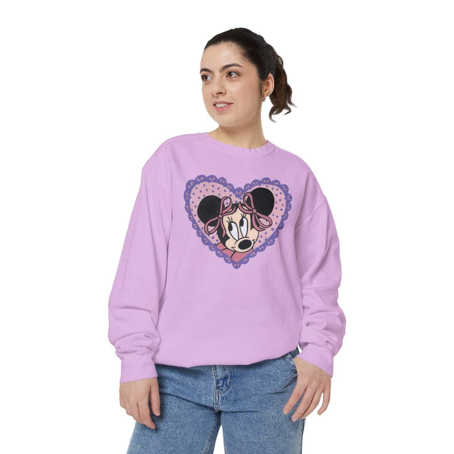 MM Heart Lilac Crewneck