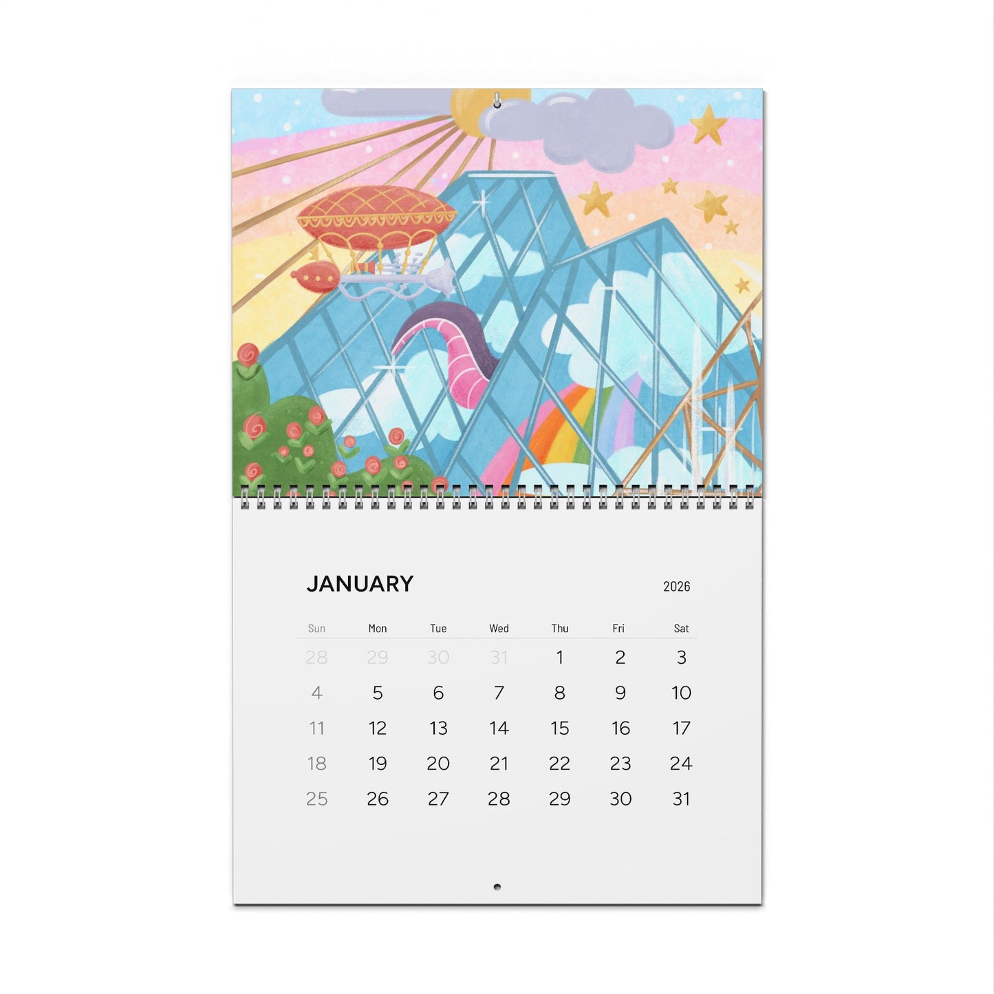 Parks 2026 12-Month Calendar