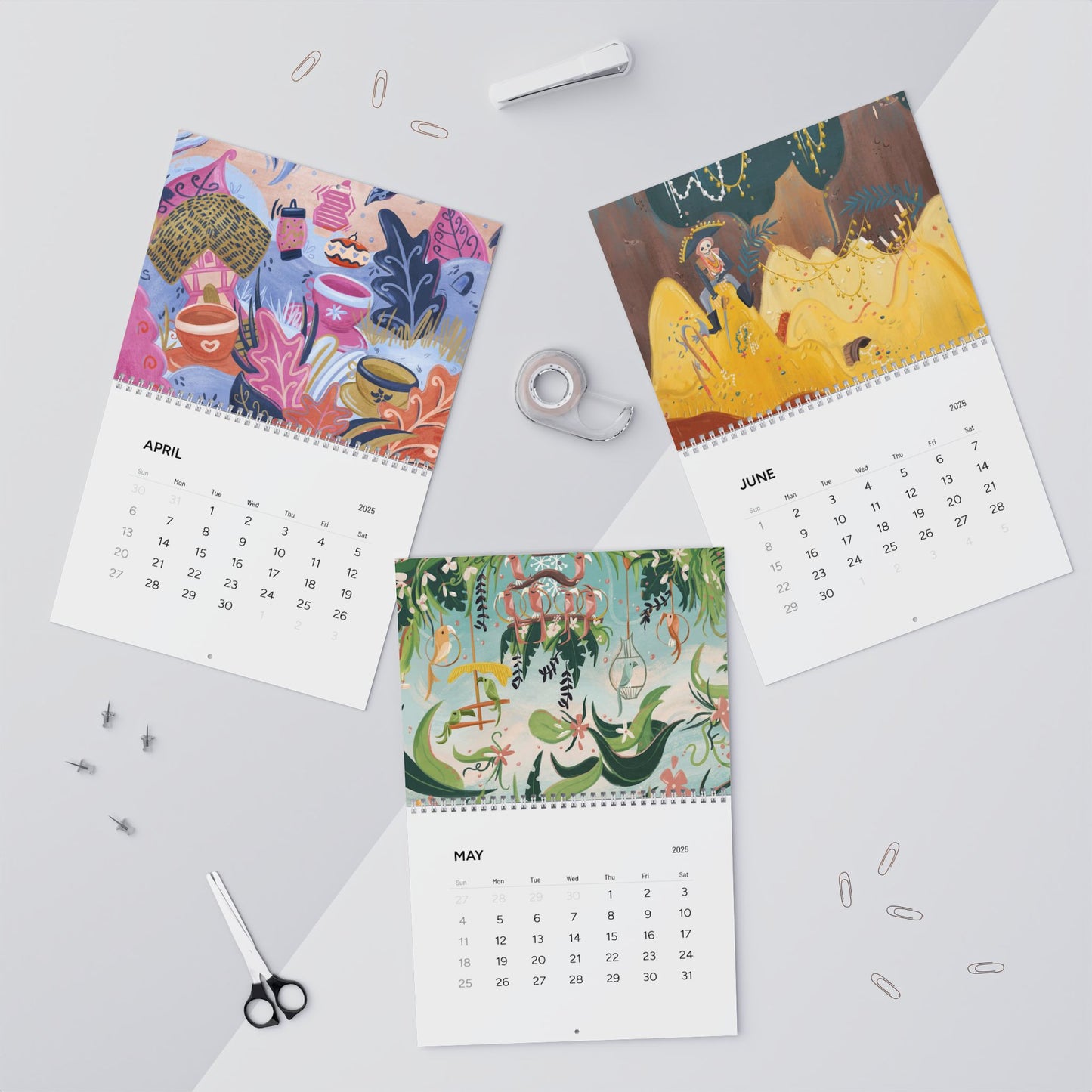 Classic 2025 12-Month Calendar