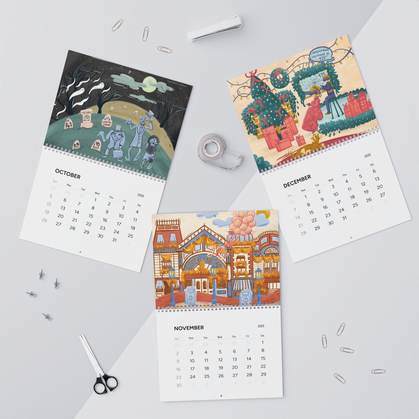 Parks 2025 12-Month Calendar