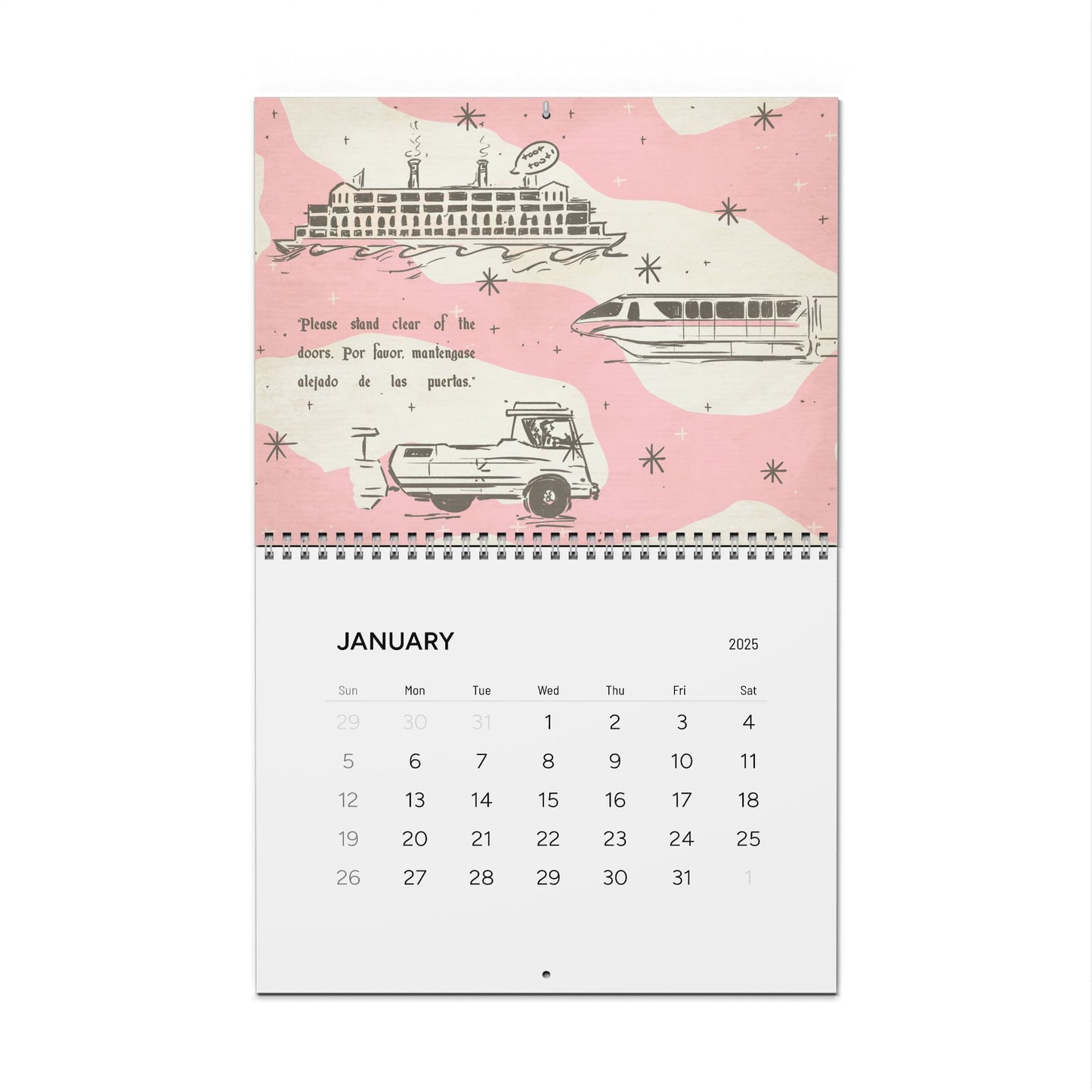 Tour Around MK 2025 12-Month Calendar