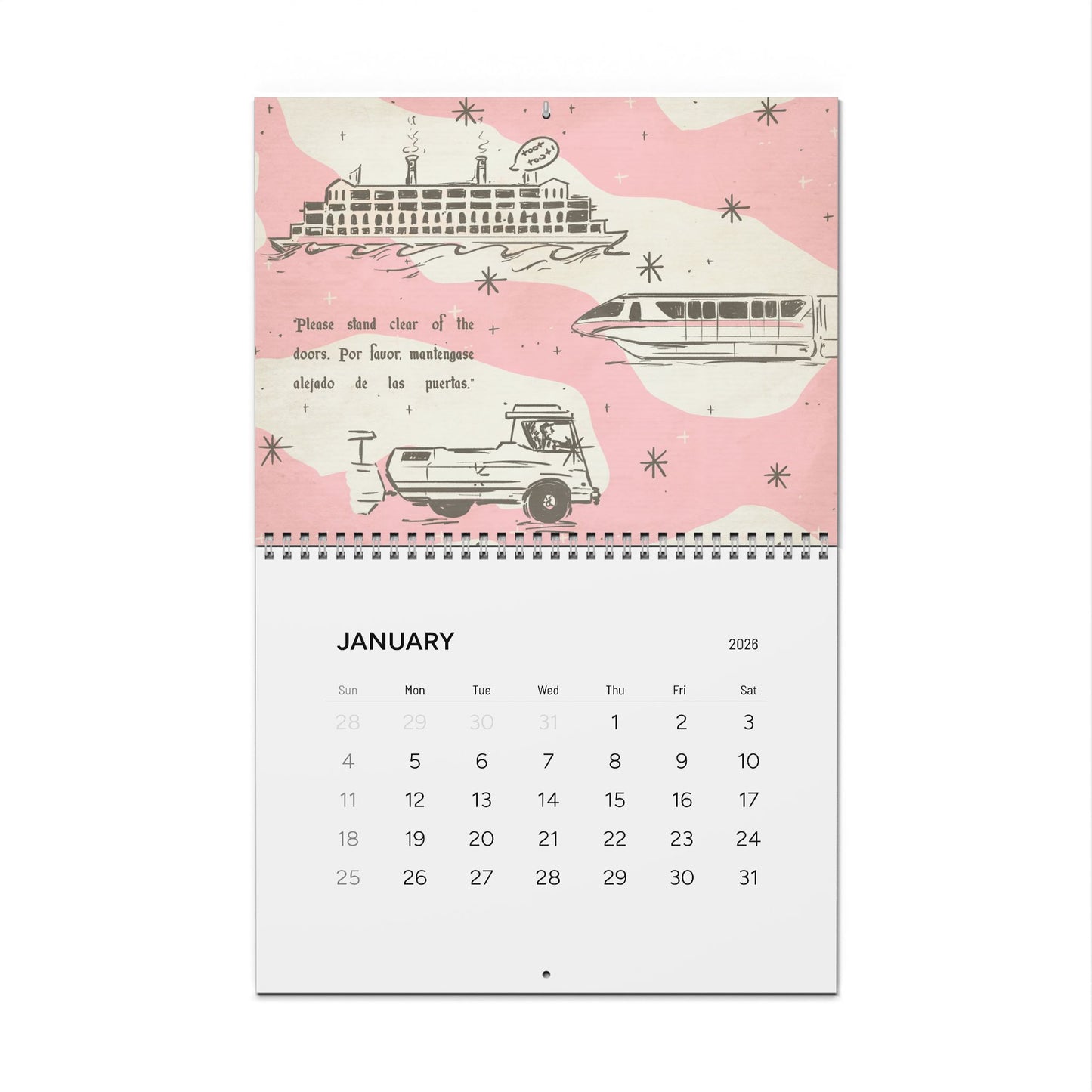 Tour Around MK 2026 12-Month Calendar