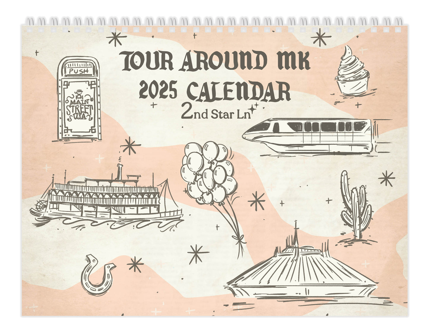 Tour Around MK 2025 12-Month Calendar