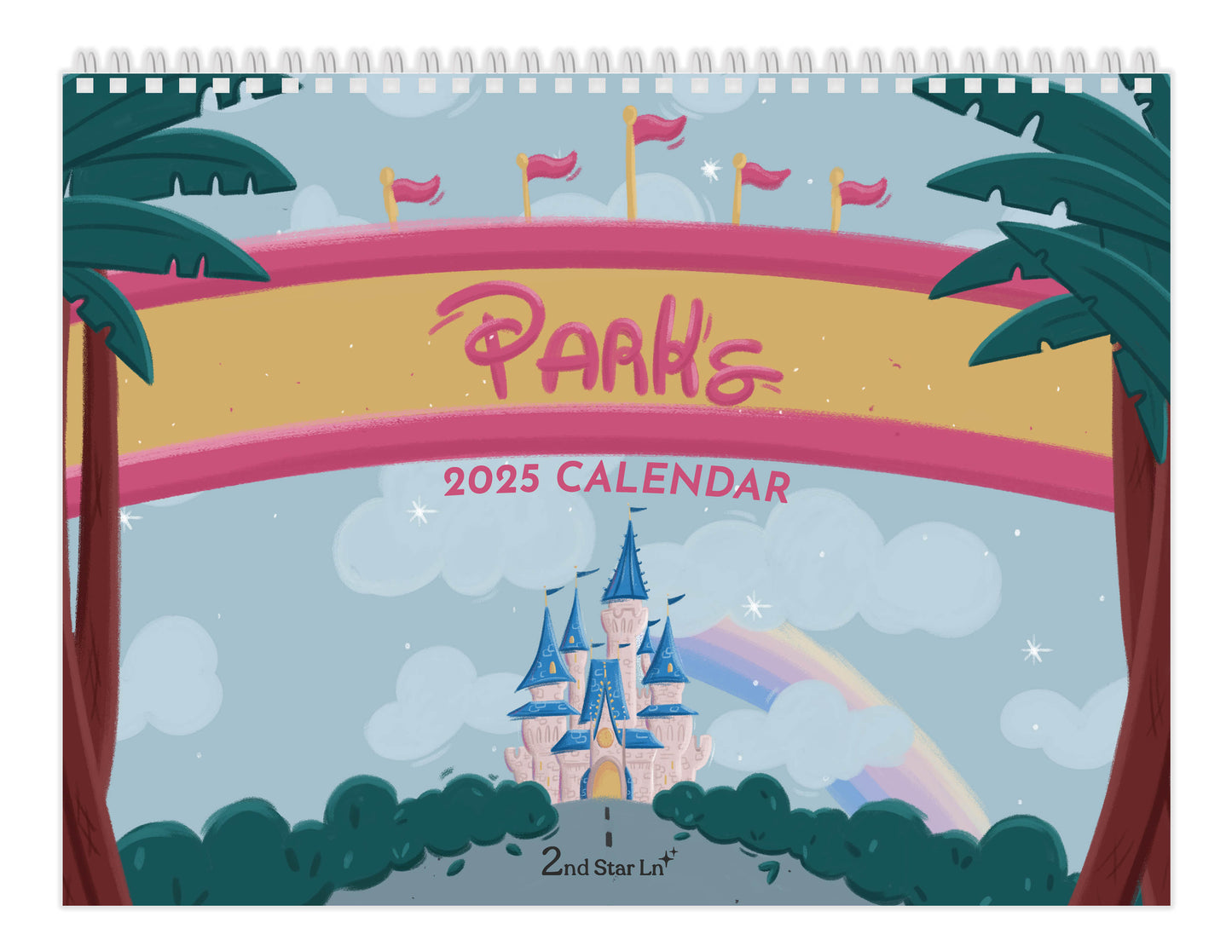 Parks 2025 12-Month Calendar