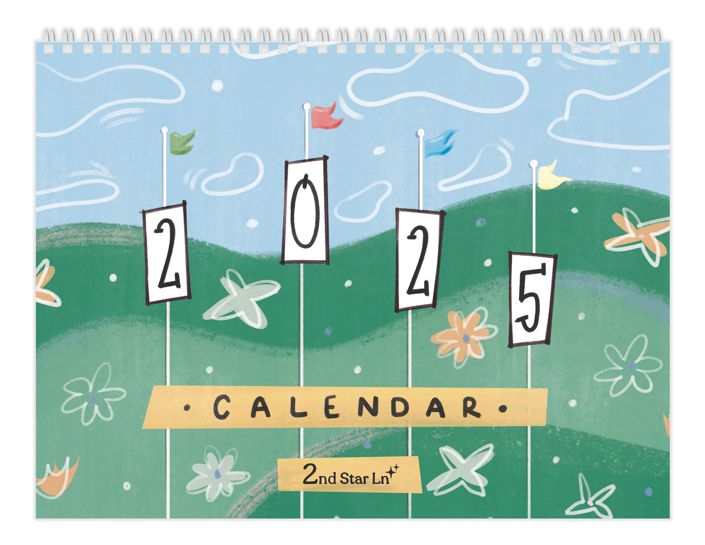 Classic 2025 12-Month Calendar