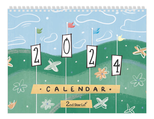 Classic 2024 12-Month Calendar