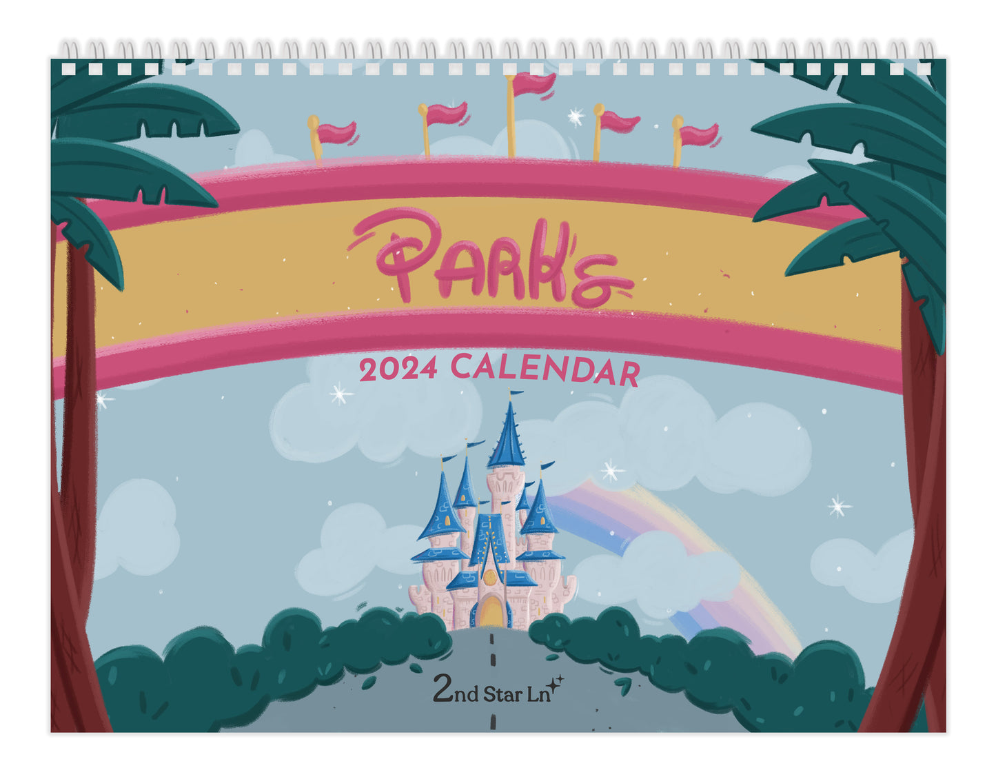 Parks 2024 12-Month Calendar