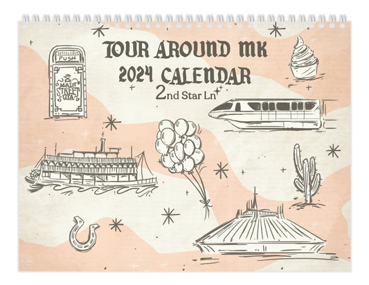 Tour Around MK 2024 12-Month Calendar