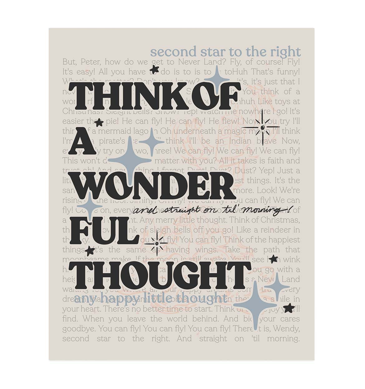 Think of a Wonderful Thought Art Print